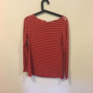Amour Vert Tops - Amour Vert red and white striped long sleeve top Amour Vert Tops - Amour Vert red and white striped long sleeve top